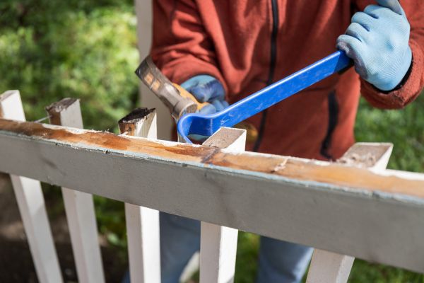 Cost of Deck Railing Replacement in Brick