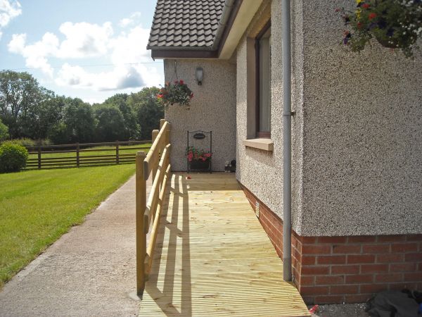 Cost of Hardwood Ramp Installation in Brick