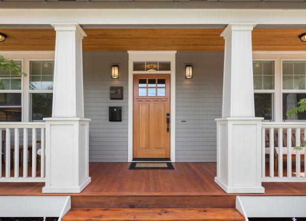 Cost of Wood Porch Construction in Brick